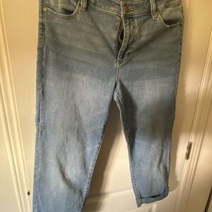 Liverpool cropped denim pants